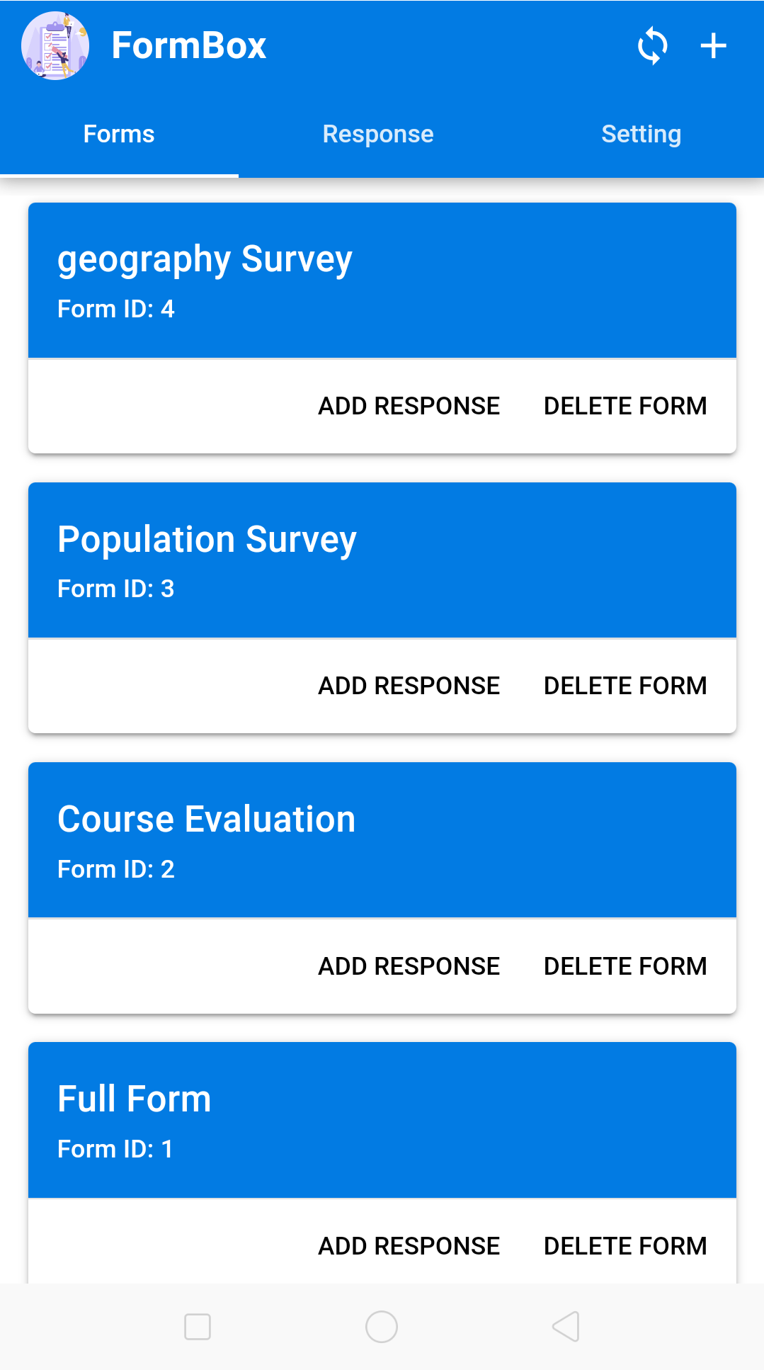 screenshot of Form Box